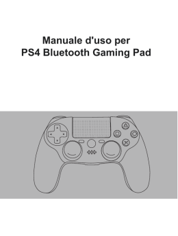Manuale utente PS4 Gaming Pad Bluetooth