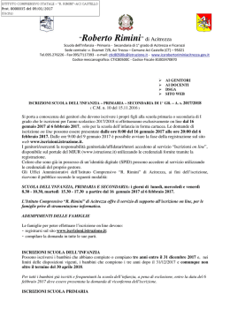 Circolare informativa iscrizioni 2017-18