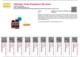 Ultimate Testo Explosion Reviews