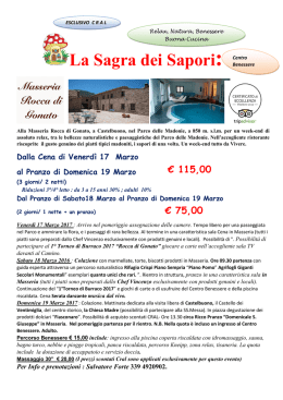 La Sagra dei Sapori - Cral Regione Sicilia Trapani