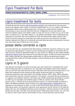 Cipro Treatment For Boils by es