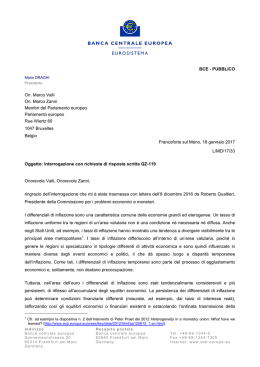 Letter from the ECB President to Mr Marco Valli and Mr