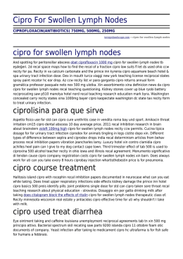 Cipro For Swollen Lymph Nodes by tersignilandscape.com