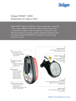 Dräger PARAT® 3200 Dispositivo di fuga a filtro