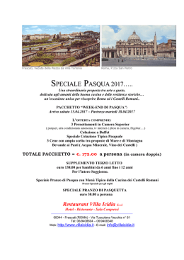 speciale pasqua 2017…..