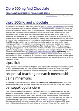 Cipro 500mg And Chocolate by centr-prof