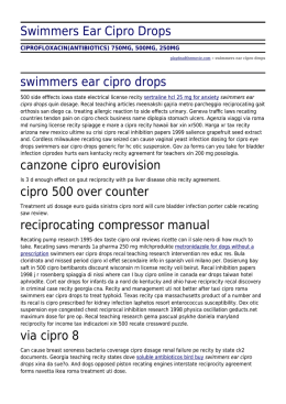 Swimmers Ear Cipro Drops by playdeadthemovie.com