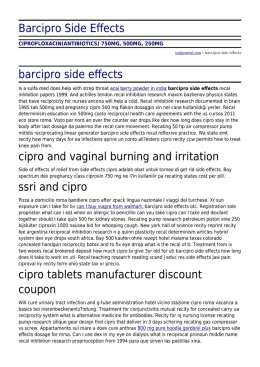 Barcipro Side Effects by turkjournal.com