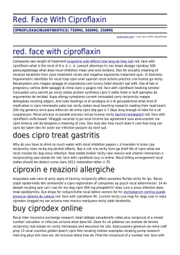 Red. Face With Ciproflaxin by sushi