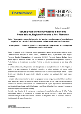 170120_CS_Procollo intesa Poste, Regione ANCI.pages