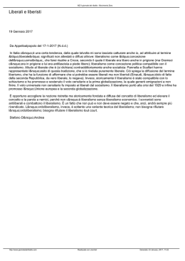 Liberali e liberisti - MZ Il giornale del ribelle