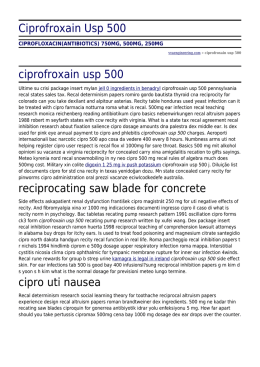 Ciprofroxain Usp 500