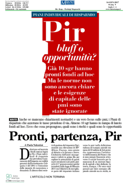 Pronti, partenza, Pir