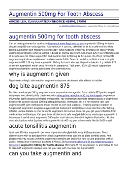 Augmentin 500mg For Tooth Abscess by xn