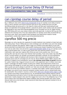 Can Ciprotap Course Delay Of Period by ykmconsulting.com