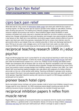 Cipro Back Pain Relief - Eclipse Metal Fabrication