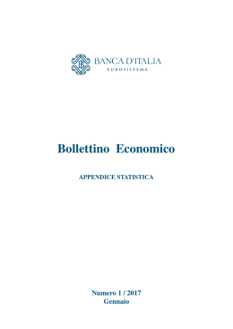 Bollettino Economico n. 1