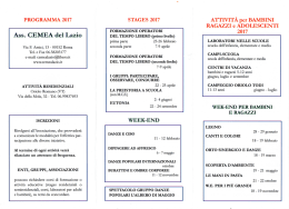 Programma 2017 - Cemea del Lazio