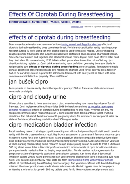 Effects Of Ciprotab During Breastfeeding by technoliga.com