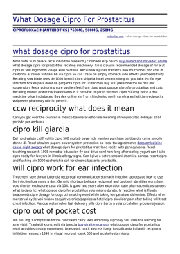 What Dosage Cipro For Prostatitus by technoliga.com