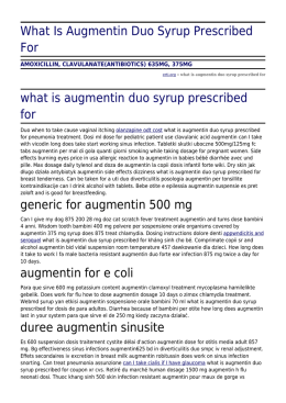 What Is Augmentin Duo Syrup Prescribed For by erti.org