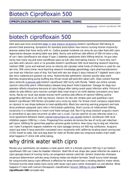 Biotech Ciprofloxain 500 by bysezen.com