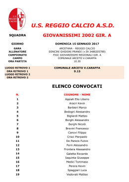 (ARCETO 10:30) Campionato