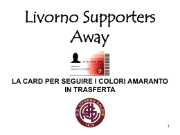 Tessera away - AS Livorno Calcio