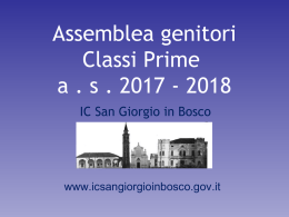 classi prime medie - IC San Giorgio In Bosco