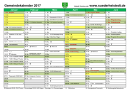 Gemeindekalender 2017