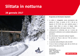 programma dettagliato - Guide trenino rosso del Bernina