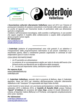 presentazione_coderdojo - Istituto Comprensivo Sedico