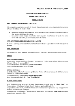 Regolamento - Divisione Calcio a 5