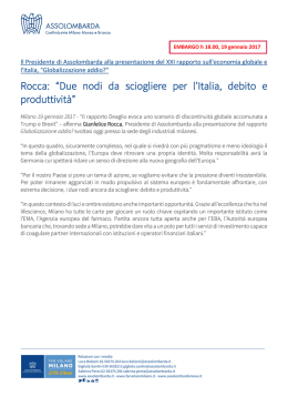 Dichiarazione Rocca Rapporto Deaglio - 20gen17