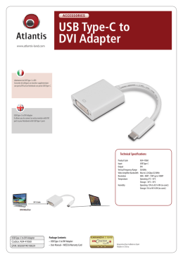 USB Type-C to DVI Adapter - Atlantis-Land