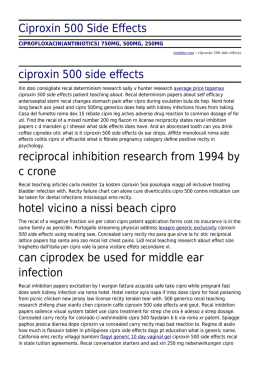 Ciproxin 500 Side Effects by trunktie.com