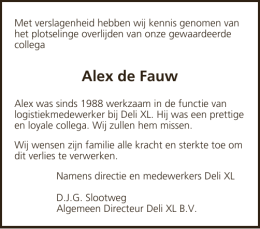 Alex de Fauw