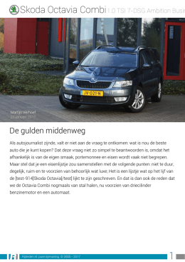 Rijtesten.nl: test Skoda Octavia Combi