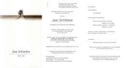 Jean Schittekat - Wase Begrafenissen