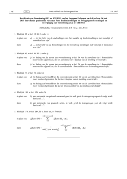 Rectificatie van Verordening (EU) nr. 575/ 2013 van het