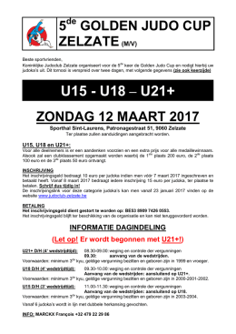 U15 - U18 – U21+