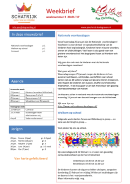 informatiebrief week 3 - Pax Christischool Bodegraven
