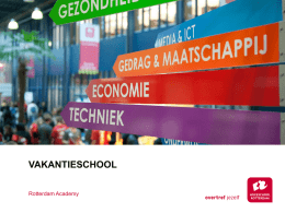 Bekijk de presentatie - Hogeschool Rotterdam