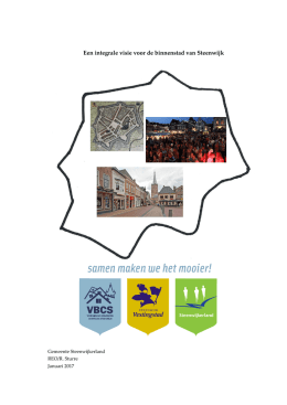Intregrale visie voor de binnenstad van Steenwijk