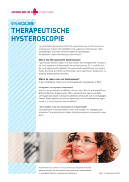 TherapeuTische hysTeroscopie