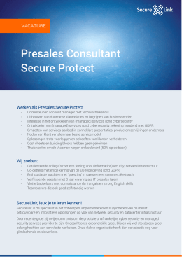 Presales Consultant Secure Protect