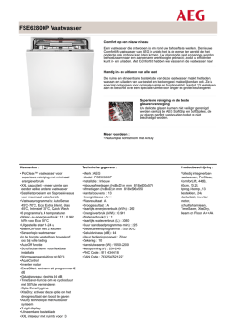 FSE62800P Vaatwasser