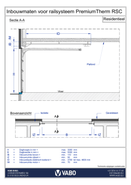 PremiumTherm RCS &ndash; standaard beslag voor de Vabo poort 60 mm