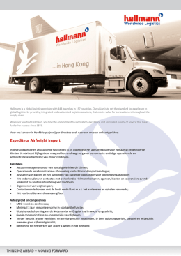Expediteur Airfreight Import