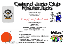 Kleuterjudo Ostend Judo Club